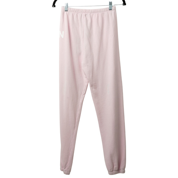 SPRWMN Women's Pink Logo Sweatpants - New - Size Medium - Picture 2 of 2
